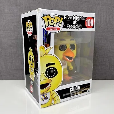 Buy Chica Funko Pop (Five Night At Freddy's) #108 *BOX DAMAGED* • 40£