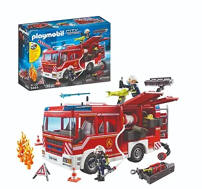 Buy PLAYMOBIL 9464 City Action Fire Engine With Working Water Cannon • 59.99£