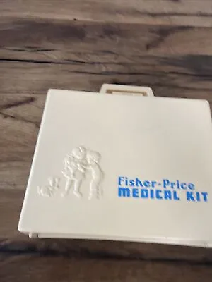 Buy Vintage 1977 FISHER PRICE Doctors MEDICAL KIT Plastic Case Blue Good Condition • 7.69£