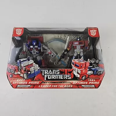 Buy Transformers Leader For The Ages Optimus Prime 2 Pack 1984 & 2007 • 69.99£