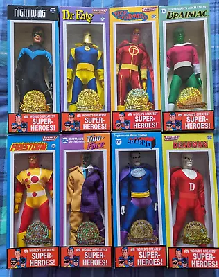Buy Mego 50th Anniversary Wgsh Dc Retro Action Figure Wave 18 Set Of 8 • 189.99£