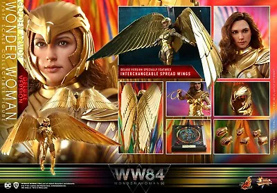 Buy Hot Toys 1/6th Scale Golden Armor Wonder Woman Figure (Deluxe Version) NEW UK • 350£