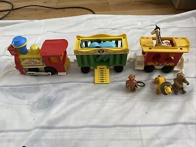 Buy Fisher Price Little People Vintage Circus Train And Animals 1972 • 15£