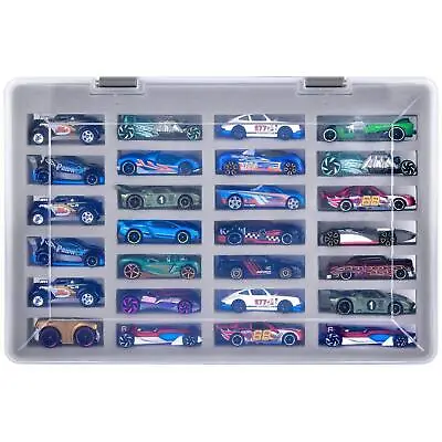 Buy Hot Wheels Car Toy Storage Organizer Up To 27 Cars Plastic Display Case Box Only • 39.11£