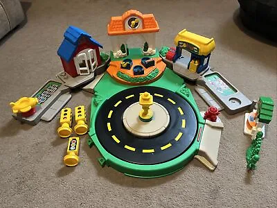 Buy Fisher Price Little People Discovery Village Roundabout Vintage • 9.99£
