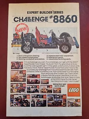 Buy Lego - 1980's - Challenge #8860 - Car - Magazine Advert #B15234 • 4.99£