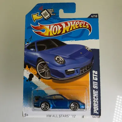 Buy Hot Wheels - HW All Stars '12 - Porsche 911 GT2 Blue 4/10 • 29.26£