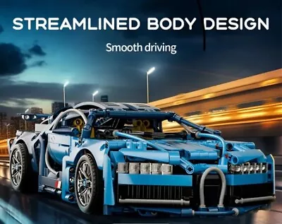 Buy Bugatti Chiron Building Blocks Technic Race Car Block New Sealed. Uk Dispatch • 39.99£