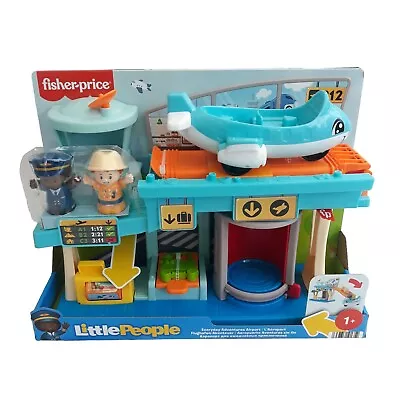 Buy Fisher-Price Little People Toddler Toys Everyday Adventures Airport Playset With • 27.49£