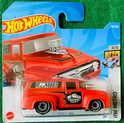 Buy Hot Wheels '56 Ford F-100 Red Mooneyes Red Hw Metro Mint Short Card 138 • 4.99£