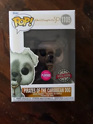 Buy Funko Pop! Pirates Of The Caribbean Dog Flocked Special Edition #1105  • 7£