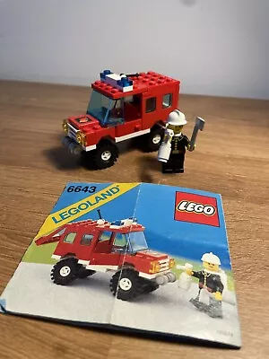 Buy LEGO Vintage  6643 Fire Truck Complete With Original Instructions. Legoland • 6.99£