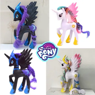 Buy 14cm My Little Pony Princess NIGHEMARE MOON Celestia Luan Model Figure GIFT Toys • 4.99£