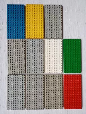 Buy Vintage LEGO 1970s Baseplates X 11 (10 Studx20 Stud, Thick Type) Various Colours • 5.99£