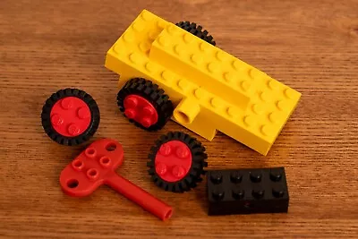 Buy 890 Vintage Lego Windup Motor With Key And Wheels • 3.99£