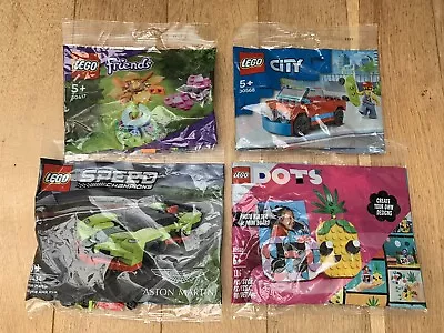 Buy LEGO Polybags X4 Speed Champions Aston 30434 City 30568 Friends 30560 Dots 30417 • 12.95£