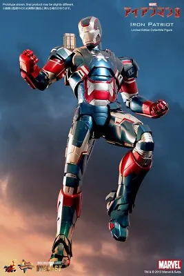 Buy HOT TOYS Marvel Iron Patriot Iron Man 3 MMS195 Action Figure Metal Diecast New • 274.48£