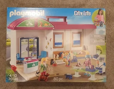 Buy Playmobil Vet Clinic (70146 City Life Playset) Brand New And Sealed  • 26.99£