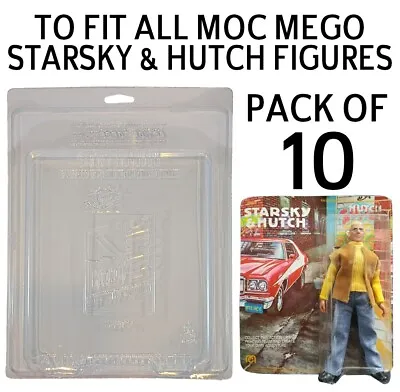 Buy Pack Of 10 Protective Cases For MOC MEGO Starsky And Hutch Figures - AFTMEG • 80£