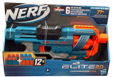 Buy 1 X Nerf Elite 2.0 Commander RD-6, Toy Soft Fire 12 Darts Gun Age 8 Years • 15.95£