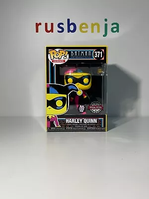 Buy Funko Pop! DC Heroes Batman Blacklight Harley Quinn #371 • 11.99£