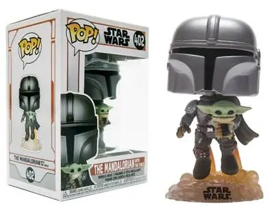 Buy Star Wars The Mandalorian With The Child Flying Pop! Funko Vinyl Figure No. 402 • 16.86£