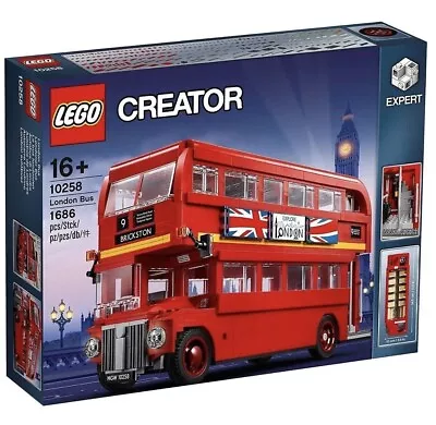 Buy Brand New Lego Creator Expert London Bus Set 10258 - Retired Set (New & Sealed) • 149.95£