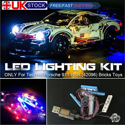 Buy LED Light Lighting Kit ONLY For Lego 42096 Technic Porsche 911 RSR Brick Toys • 8.39£