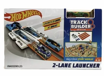 Buy Hot Wheels Track Builder System 2-Lane Launcher Playset & Car Launches • 47.36£