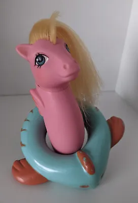 Buy G1 1984 My Little Pony BACKSTROKE Baby Sea Ponies Vintage WITH RING • 25£