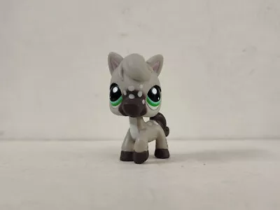 Buy Littlest Pet Shop Grey Horse White Spots LPS With Green Eyes New • 5.99£