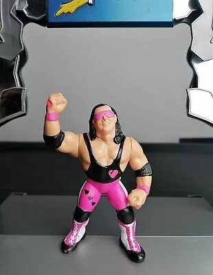 Buy WWF Bret Hitman Hart Pink Heart Vintage Hasbro Action Figure 1992 Series 4  • 21.99£