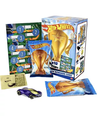 Buy Hot Wheels HW Rewards Cars Themed Assorted 10-Pack Of Individually Wrapped • 16.99£