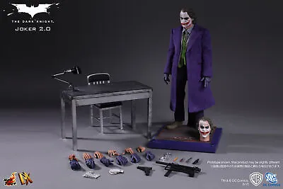 Buy Dpd 1/6 Hot Toys Dx11 Dc Batman The Dark Knight Joker (2.0) Collectible Figure • 785.99£