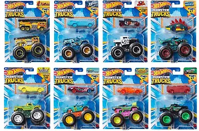 Buy Mattel Hot Wheels Die-cast Monster Trucks 1:64 Scale 8 Different Vehicles • 14.49£