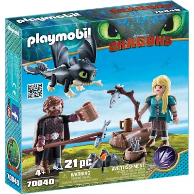 Buy Playmobil 70040 DreamWorks Hiccup And Astrid With Baby Dragon • 11.99£