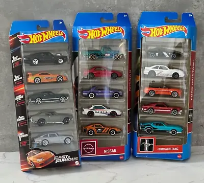 Buy Hot Wheels Fast & Furious | Nissan | Ford Mustang 5 Pack Set • 32.99£