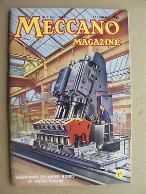 Buy 1956 MECCANO MAGAZINE February Appleford Traction Engine Race, Canso Causeway • 8£