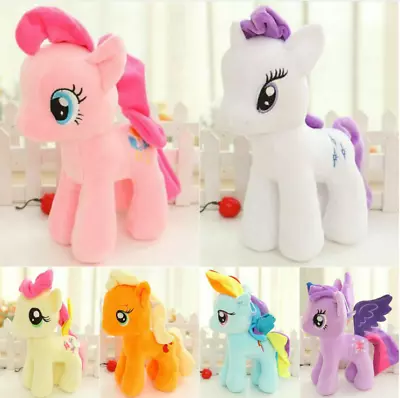 Buy 25cm My Little Pony Large Stuffed Plush Soft Teddy Doll Toys Xmas Birthday Gifts • 11.20£