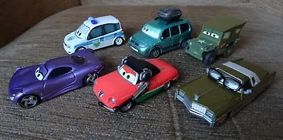 Buy Disney Pixar Lot Of 6 Cars Diecast Mattel Sarge Holly Shiftwell Mel Dorado • 8£
