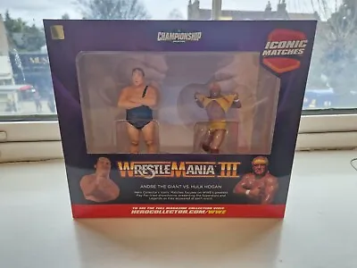 Buy WWE Wrestlemania III Iconic Matches Figure Set Andre The Giant Vs Hulk Hogan  • 16£