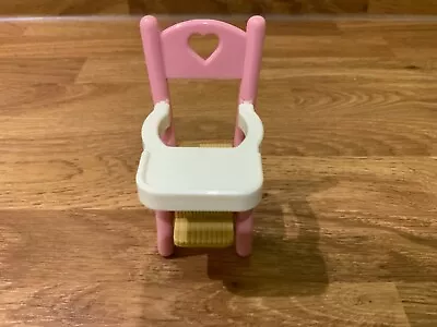 Buy Fisher Price Loving Family Dolls House Spares 1993 Pink High  Chair Immaculate ❤ • 7£