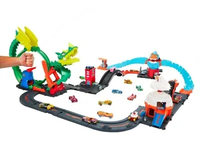Buy Hot Wheels City Bundle With 4 Playsets Hpm07 • 77.99£