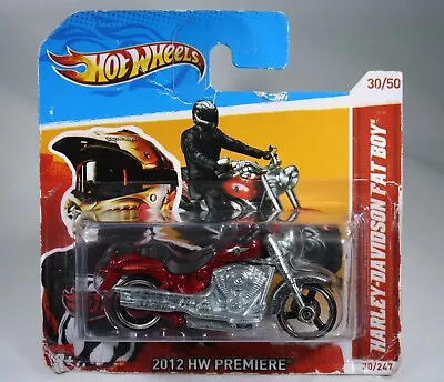 Buy Hot Wheels Harley Davidson Fat Boy From 2012 HW Premiere Series V5616 • 2.99£