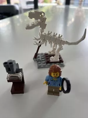 Buy LEGO Mini Figure Dinosaur Scientist FromSet 21110 • 12£