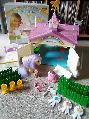 Buy Boxed My Little Pony Show Stable 1983 And Accessories Vintage G1 80s Retro Toys • 79.95£