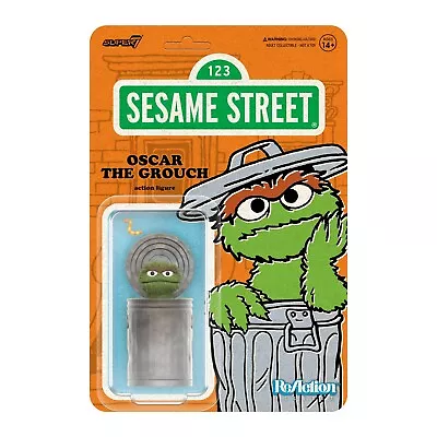 Buy Super7 Sesame Street ReAction Figure Wave 2 - Oscar The Grouch PRE ORDER • 27.99£