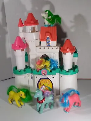 Buy Vintage 1991 Spectra Fantasy Pony Dream Castle With Figures • 56.78£