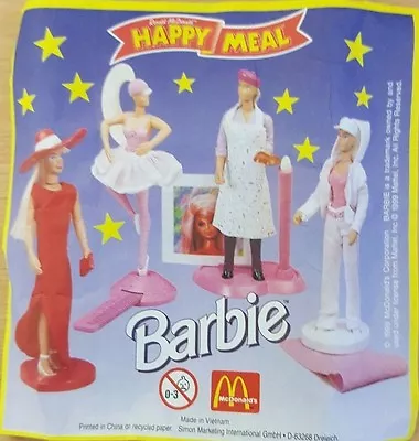 Buy McDonalds Happy Meal Toy 1999 Barbie Doll Single Plastic Toys - Various Multi • 4£