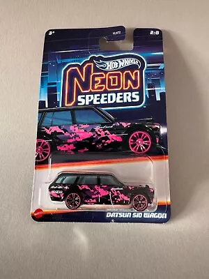 Buy Hot Wheels Datsun Wagon  Neon Speeders 2/8 1:64 • 7.99£